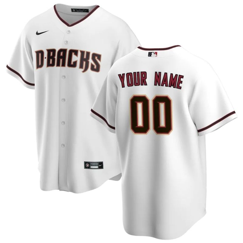 All Players Arizona Diamondbacks 202122 Home Custom Jersey - White