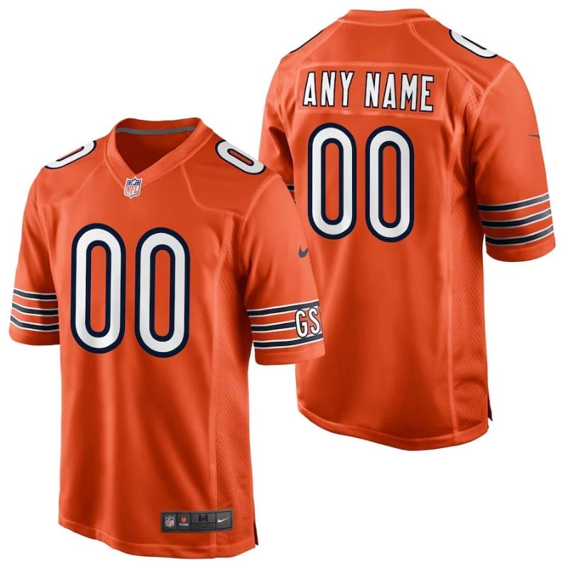 All Players Chicago Bears 202122 Custom Jersey - Orange