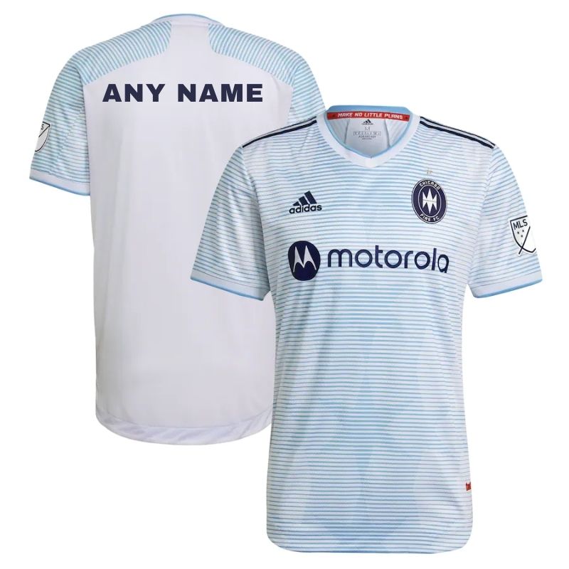 Men's Chicago Fire White 2021 Secondary Authentic Jersey