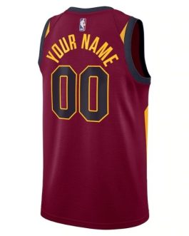 Cleveland Cavaliers Wine 2021/22 Swingman Custom Jersey