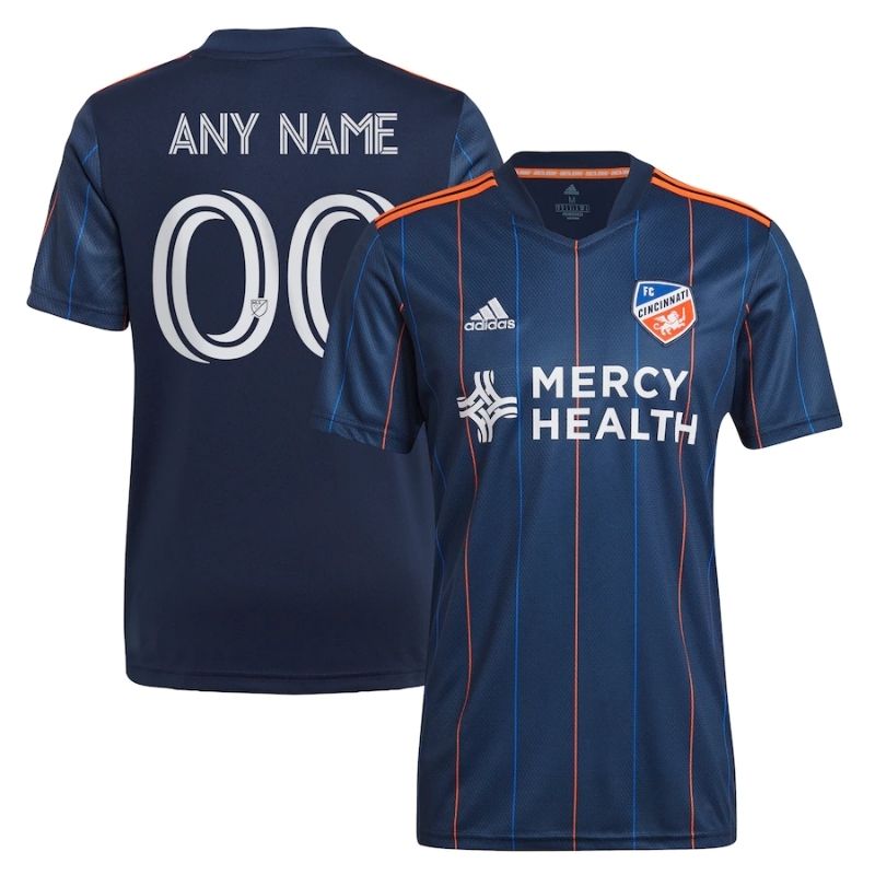 Men's FC Cincinnati Navy 2021 Primary Replica Custom Jersey