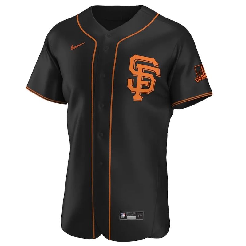 All Players San Francisco Giants 202122 Home Custom Jersey - Black