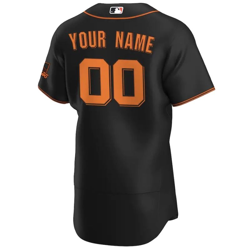 All Players San Francisco Giants 202122 Home Custom Jersey - Black
