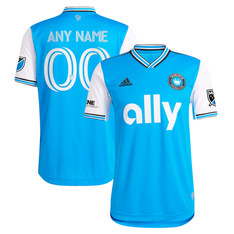 All Players Charlotte FC adidas 2022 Primary Custom Jersey - Blue