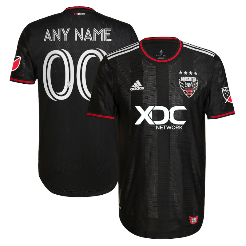 All Players D.C. United White 202122 Custom Jersey - Black