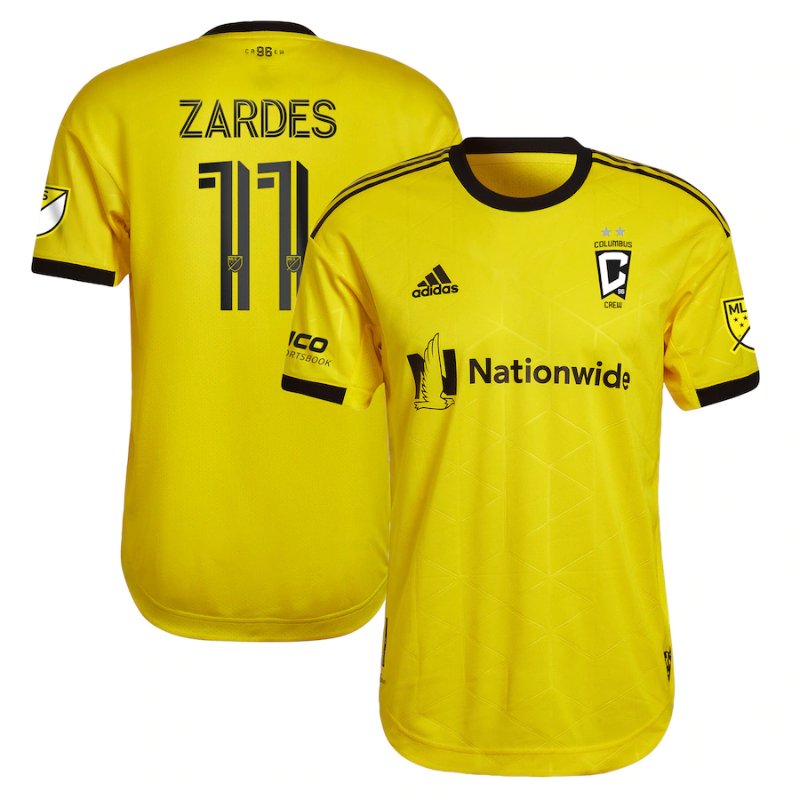 Gyasi Zardes Columbus Crew 2022 Gold Standard Kit Player Jersey - Yellow