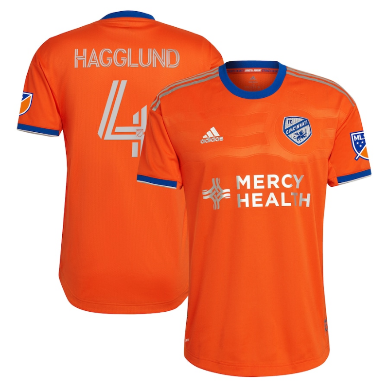 Nick Hagglund FC Cincinnati 2022 Juncta Juvant Kit Player Jersey - Orange