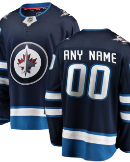 Winnipeg Jets  Home Custom Jersey – Blue