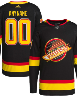 Vancouver Canucks Custom Jersey – Black