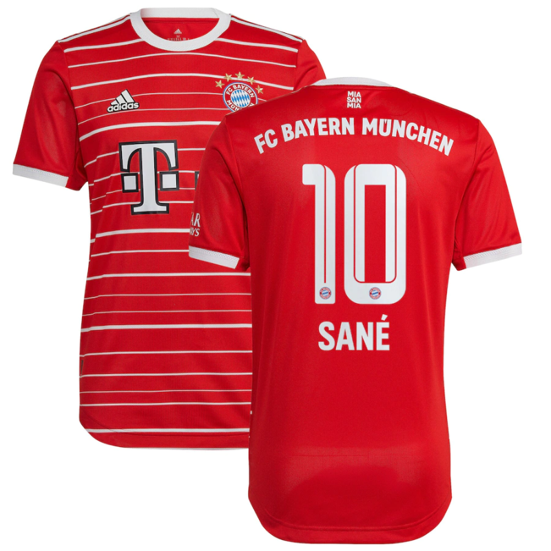 All Players Bayern Munich Home Shirt 2023 Custom Jersey - Red (5) FC Bayern Munich Home Shirt 2022-23 with Sané 10 printing Jersey - All Genders