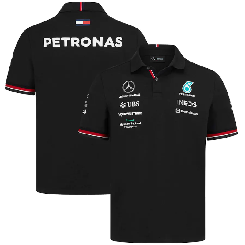 Mercedes AMG Petronas Formula 1 2022 Team Polo - Black - All Genders