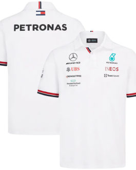 Mercedes AMG Petronas F1 2022 Team Polo – White – All Genders