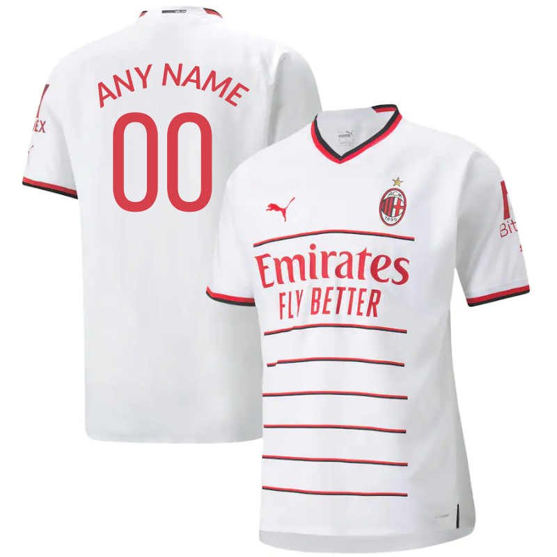 All Players AC Milan Away Shirt 2022-23 Custom Jersey - All Genders