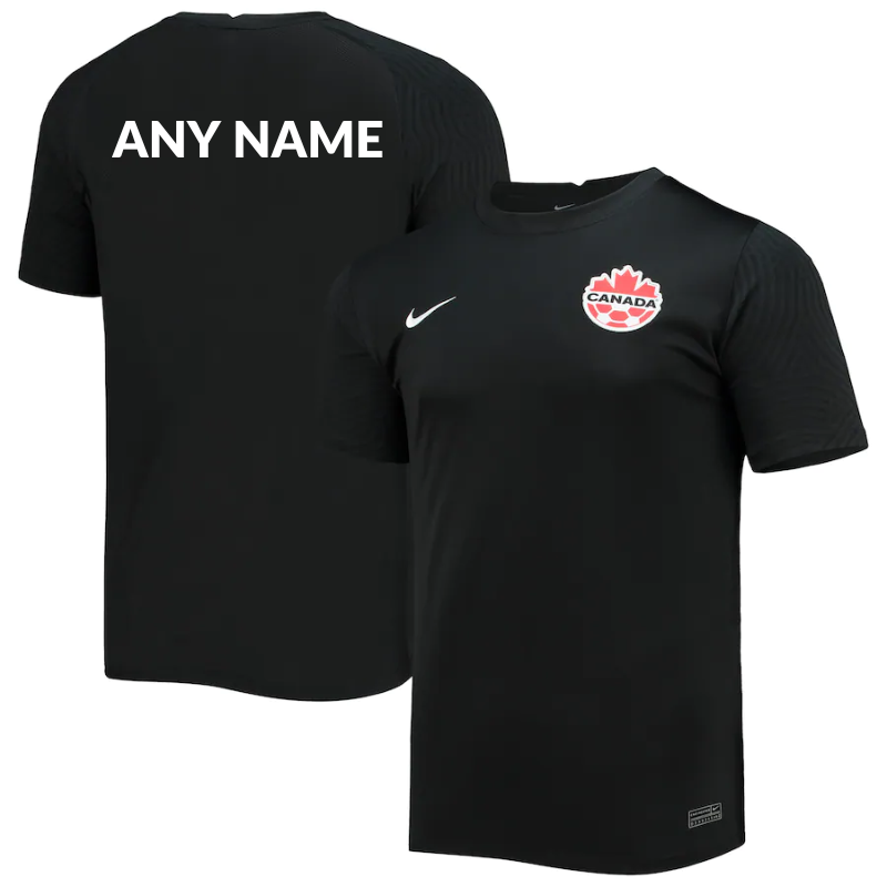 All Players Canada Soccer Third Custom Jersey - Black