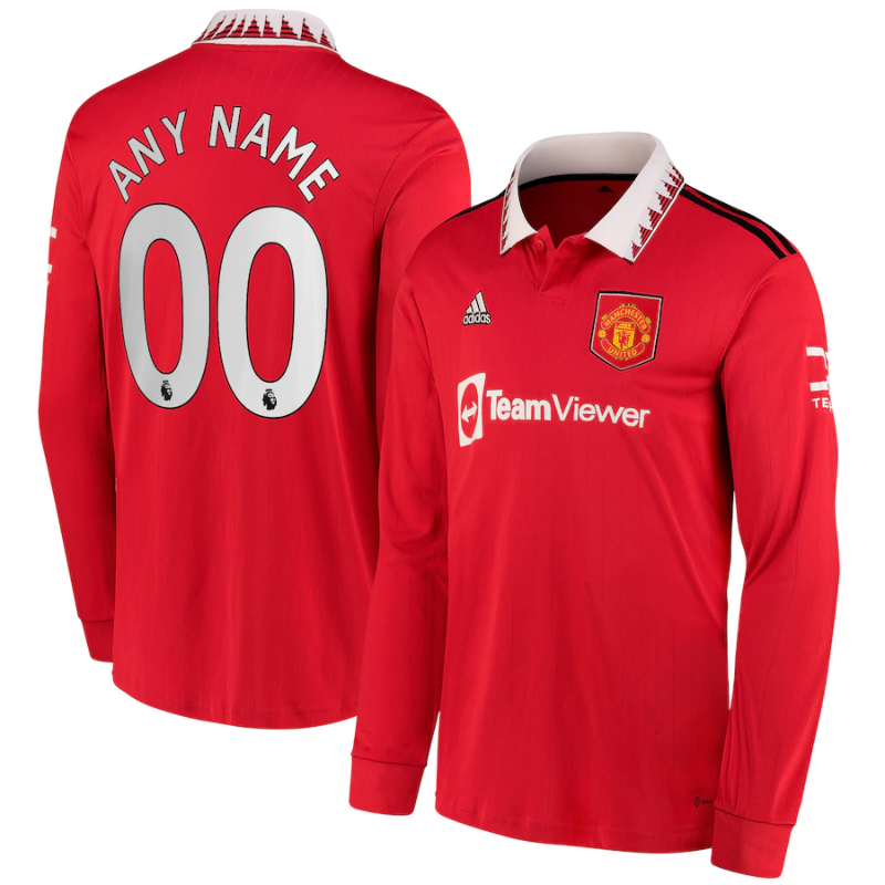 All Players Manchester United Shirt Long Sleeve 202223 Home Custom Jersey