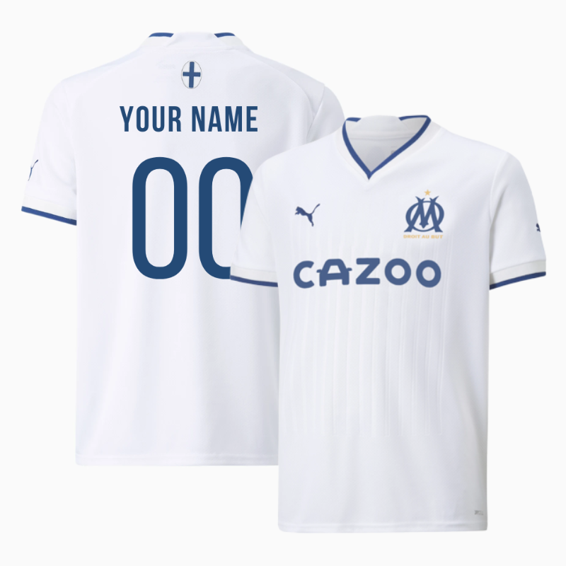 All Players Olympique de Marseille Home Shirt 2223 Custom Jersey