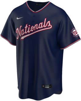 Washington Nationals Navy Alternate Team Custom Jersey