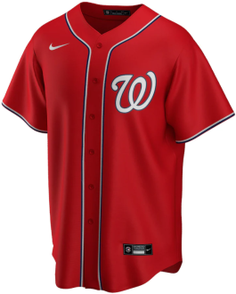 Washington Nationals Red Alternate Team Custom Jersey All Genders