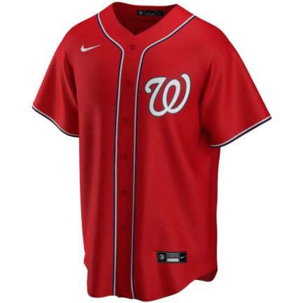Washington Nationals Red Alternate Team Custom Jersey All Genders