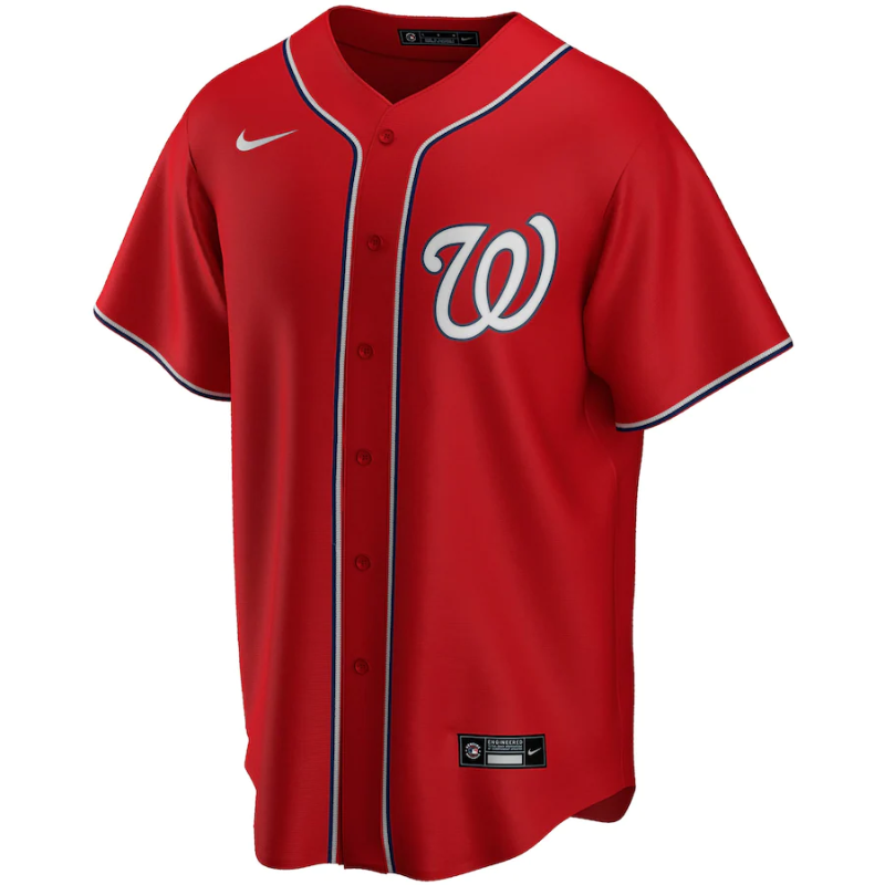 Washington Nationals Red Alternate Team Custom Jersey All Genders