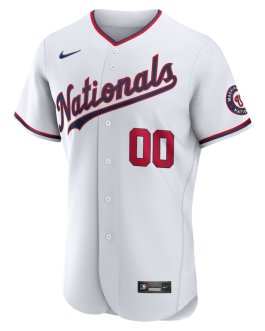Washington Nationals White Official Custom Jersey