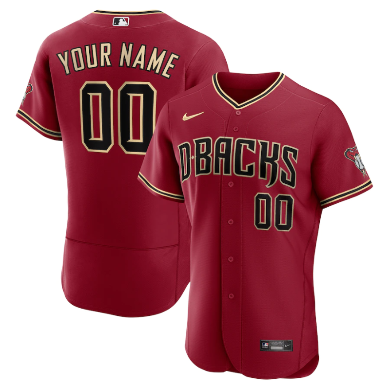 Arizona Diamondbacks Crimson Custom Jersey - All Genders