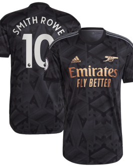 Emile Smith Rowe Arsenal Shirt 2022/23 Away Player Jersey – Black