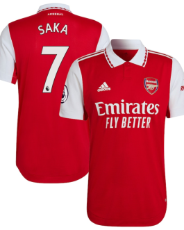 Bukayo Saka Arsenal Shirt 2022/23 Home Player Jersey – Red