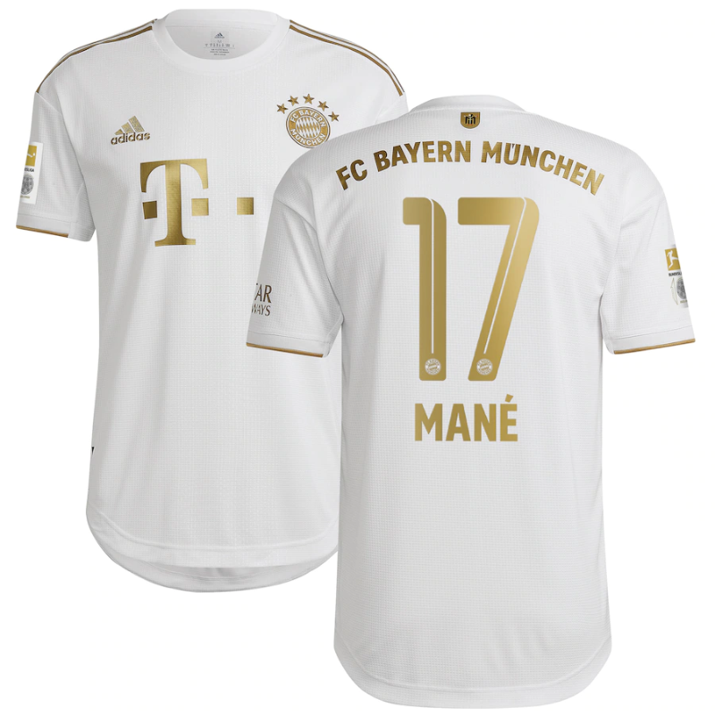 FC Bayern Munich Away Shirt 2022-23 with Mané 17 printing Jersey- All Genders