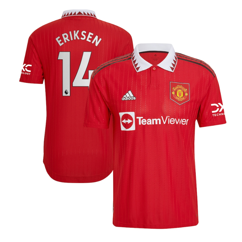 Manchester United Home Shirt 2022-23 with Jersey Eriksen 14 printing