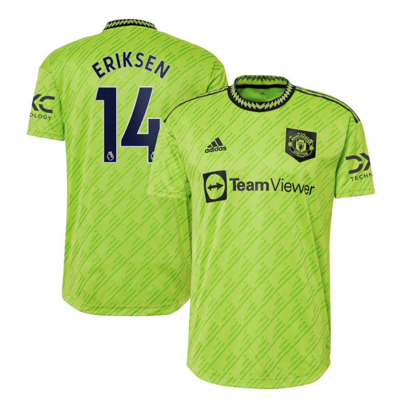 Manchester United Third Authentic Shirt 2022-23 with Eriksen 14 printing