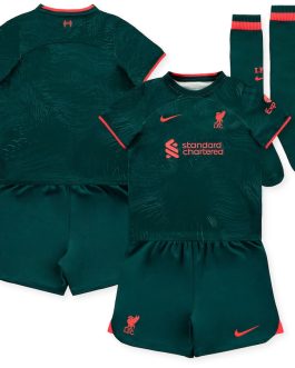 Liverpool Third Stadium Kit 2022-23 customizedized Jersey – Little Kids   – Green