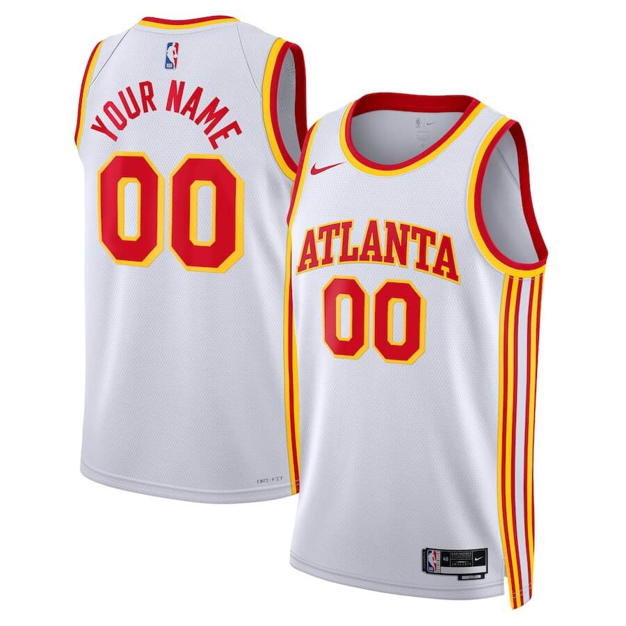 All Players Atlanta Hawks Unisex 202223 Swingman Custom Jersey White - Association Edition