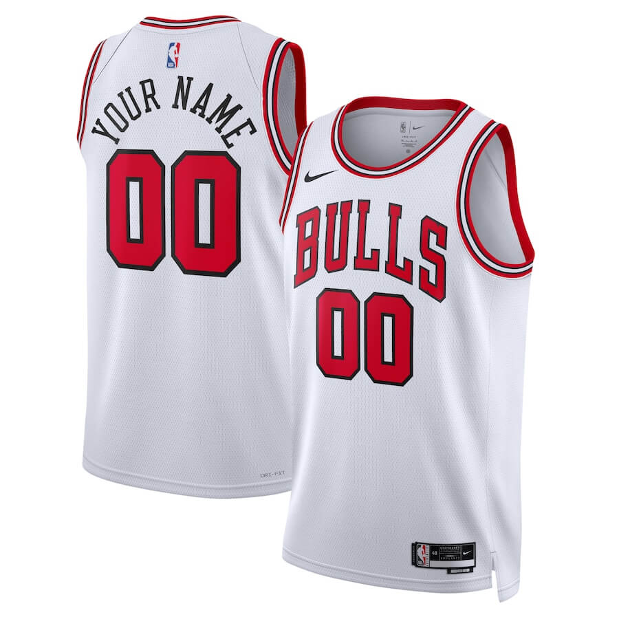 All Players Chicago Bulls Unisex 202223 Swingman Custom Jersey White - Association Edition