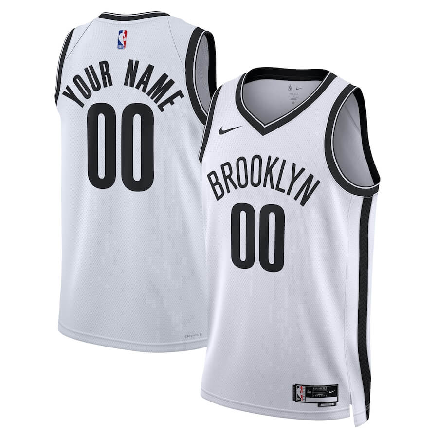 Brooklyn Nets Unisex 202223 Swingman Custom Jersey White - Association Edition