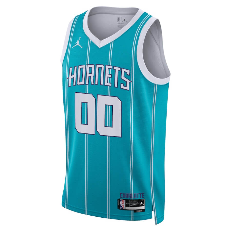 Charlotte Hornets Unisex 202223 Swingman Custom Jersey Teal - Icon Edition