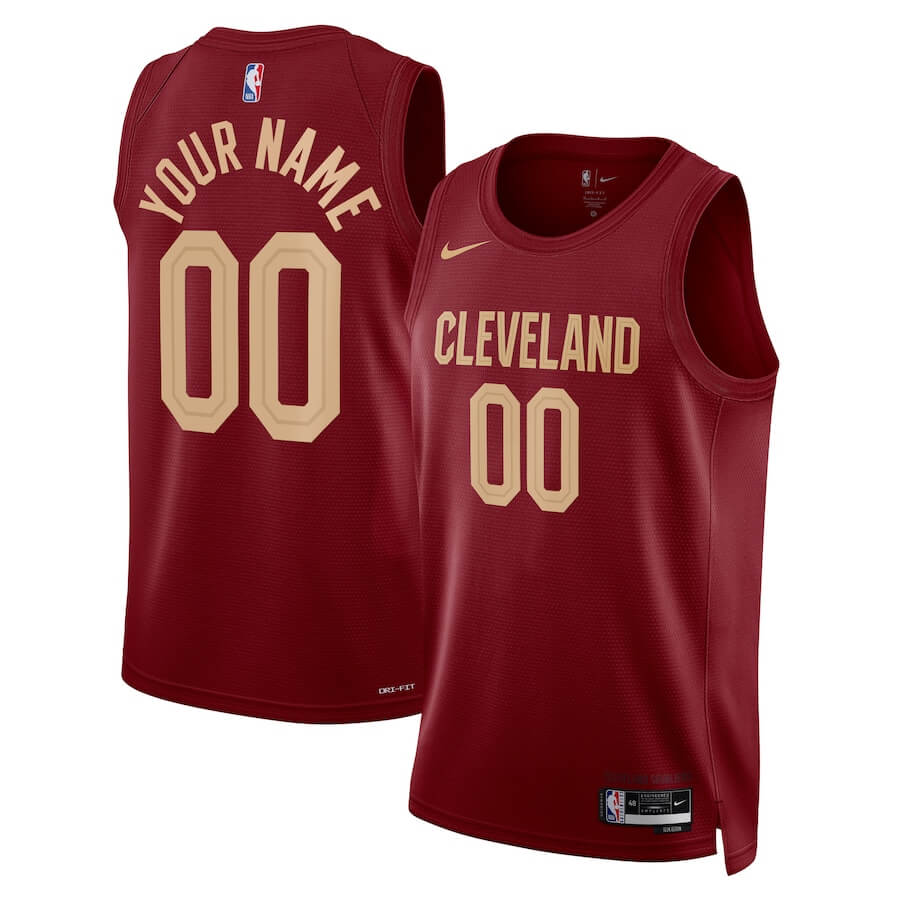 Cleveland Cavaliers Unisex 202223 Swingman Custom Jersey Wine - Icon Edition