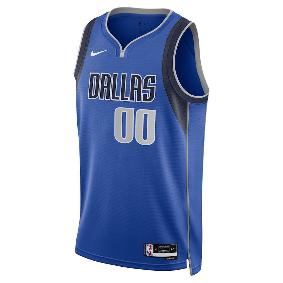 Dallas Mavericks Unisex 202223 Swingman Custom Jersey Royal - Icon Edition