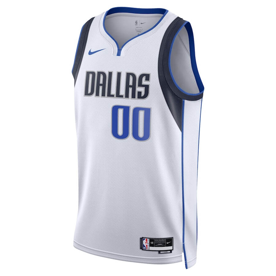 Dallas Mavericks Unisex 202223 Swingman Custom Jersey White - Association Edition