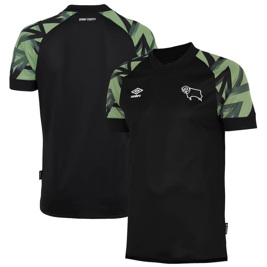 Derby County Away Shirt 2022-23 Custom Unisex - Black