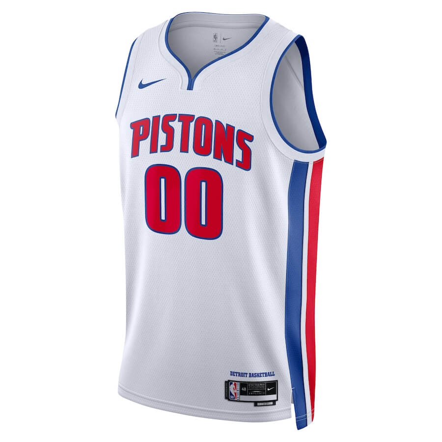 Detroit Pistons Unisex 202223 Swingman Custom Jersey White - Association Edition