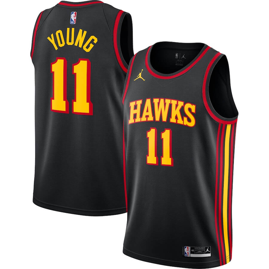 Trae Young Atlanta Hawks 202021 Swingman Jersey - Statement Edition - Black