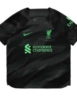 Liverpool Goalkeeper Stadium Nike Kit 2023-24 – Little Kids Jersey – Black