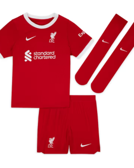 Liverpool Home Nike Stadium Kit – 2023-24 – Little Kids with M.Salah 11 printing – Red