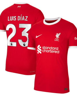 Luis Díaz Liverpool Nike Shirt 2023/24 Home Player Jersey – Red
