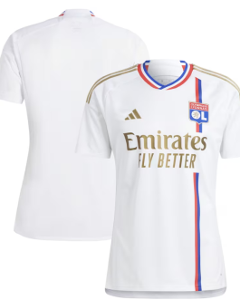 Olympique Lyon Home Adidas Shirt 2023-24 Custom Jersey – White