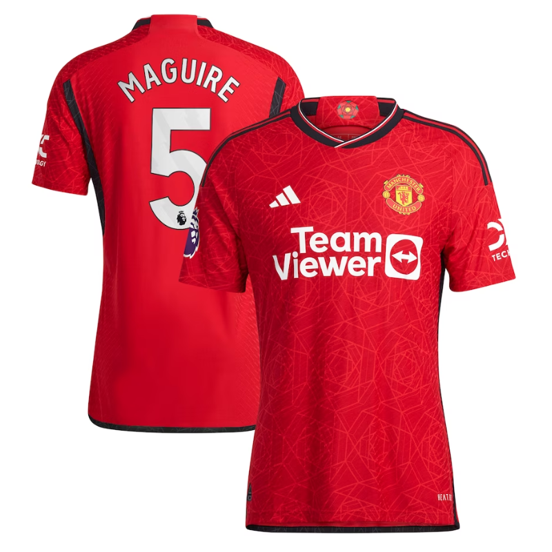 Harry Maguire Manchester United adidas 2023/24 Home Player Jersey - Red