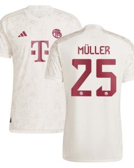Thomas Müller Bayern Munich Shirt 2023/24 Third Jersey – White