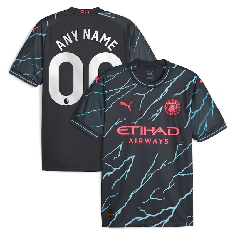 Manchester City 202324 Third Customized Jersey - Navy
