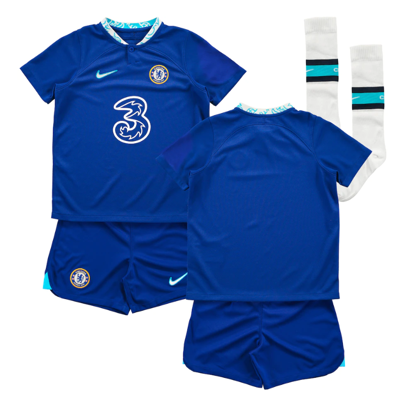 All-PLayers-Chelsea-Home-Kids-Kit-2022-23-Custom-Jersey Chelsea Home Kids Kit 2022-23 Custom Unisex Jersey - - Jersey Teams World